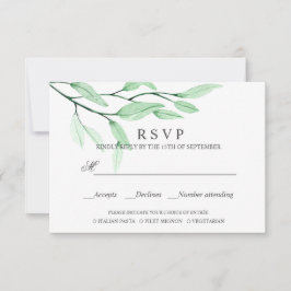 Ethereal Green | ELECCIÓN DE COMIDA DE BODA RSVP