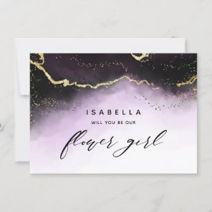 Ethereal Mist Ombre Amethyst Flower Girl Propuesta