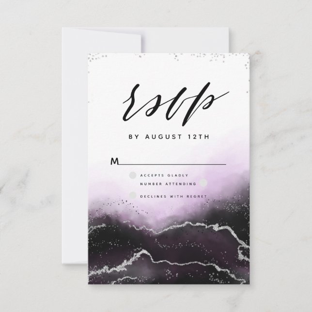 Ethereal Mist Ombre Ultra Violet Gilded Moody RSVP (Anverso)