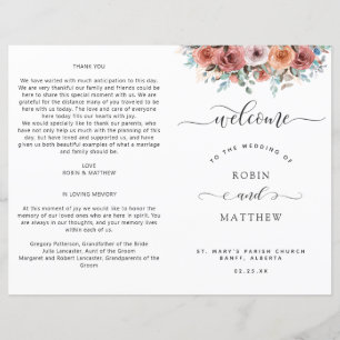Ethereal Rubor, Peach, Programa de Bodas Florales