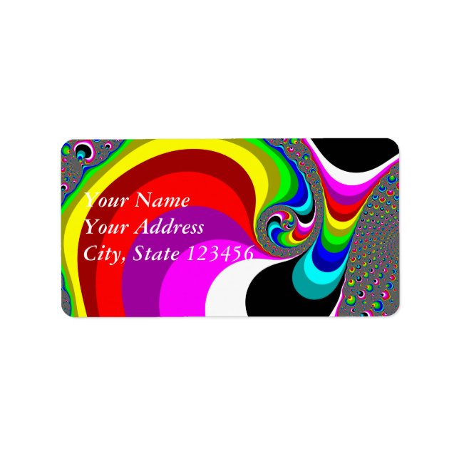 Etiqueta 040 Obama - Fractal Art (Frente)