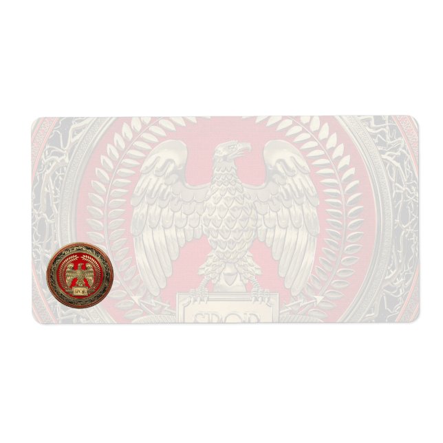 Etiqueta [100] Águila imperial romana dorada (Frente)