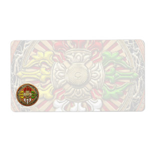 Etiqueta [100] Dorje Mandala doble tibetano