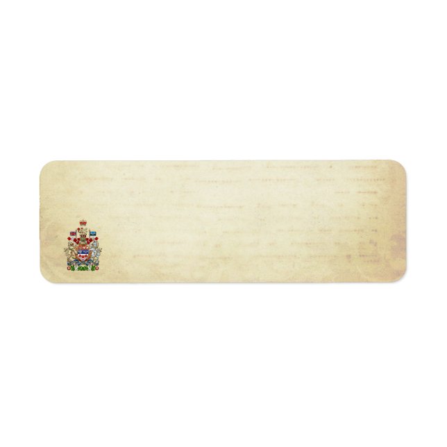 Etiqueta [100] Escudo de armas del Canadá [3D] (Frente)