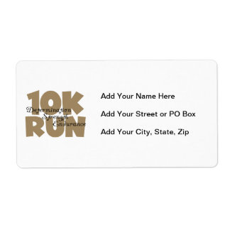 Etiqueta 10K Run Tan Sports Running