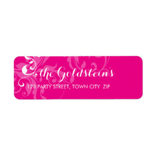 Etiqueta 128-marnie BAT MITZVAH elegante rosa caliente
