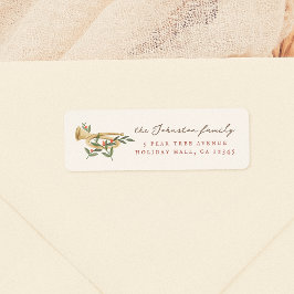 Etiqueta 12 Días De Nombre De Familia Trumpet Para Navidade