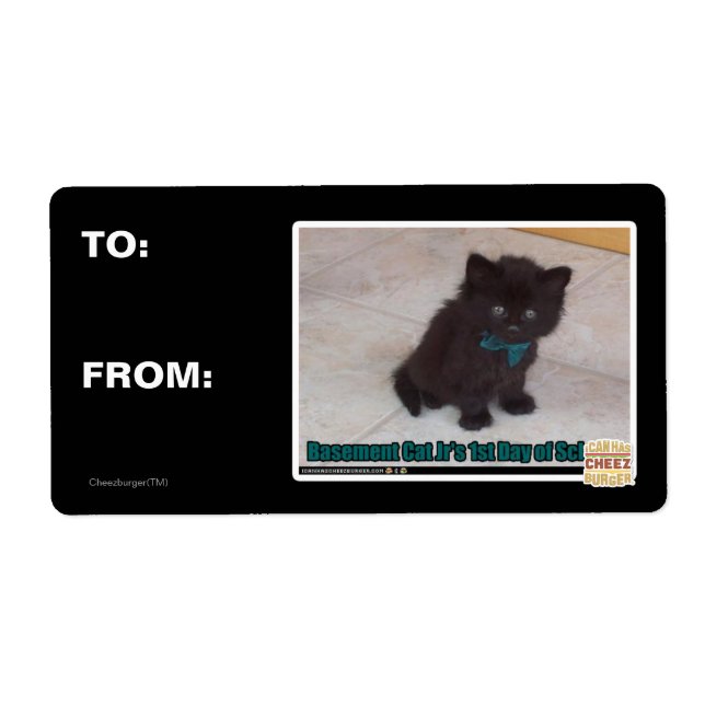 Etiqueta 1.ª jornada escolar (Frente)