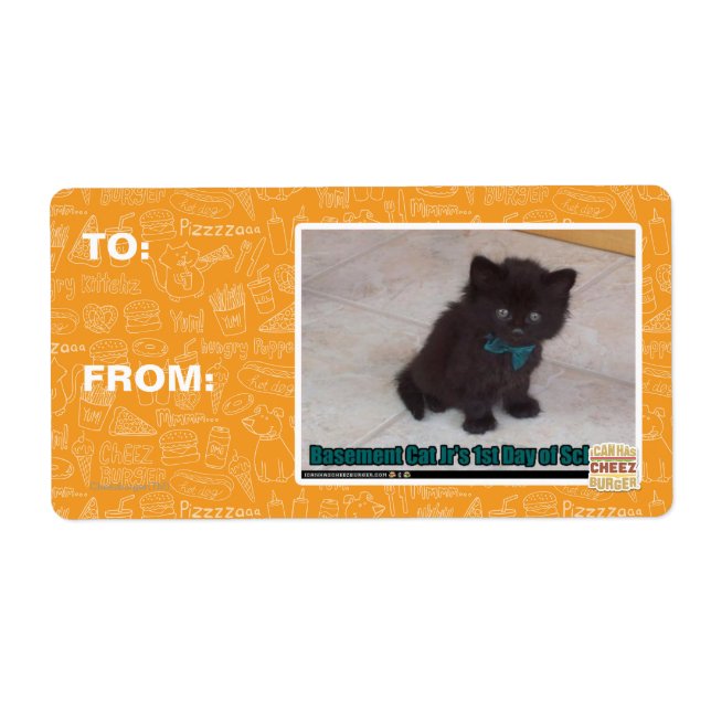 Etiqueta 1.ª jornada escolar (Frente)