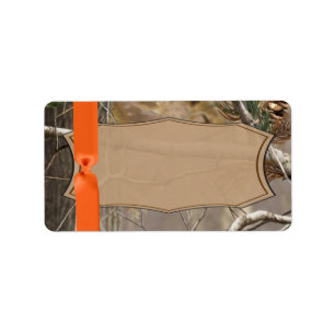Etiqueta 1.25"x2.75" Dirección de correo Hunters Camo Camof