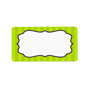 Etiqueta 1.25"x2.75" Dirección de correo Lime Green & Purpl