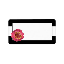 Etiqueta 1.25"x2.75" Dirección de correo moderna Stripe Bla