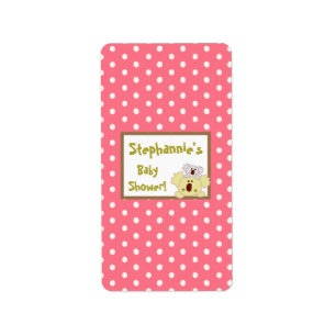 Etiqueta 1.25"x2.75" Gir tropical en miniatura de Hershey