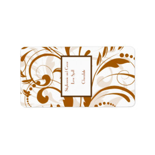 Etiqueta 1.25"x2.75" Hersheys Damasco en miniatura Otoño