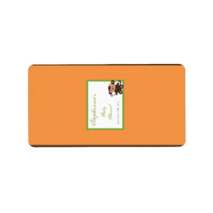 Etiqueta 1.25"x2.75" La miniatura de Hershey, Jacana Purple