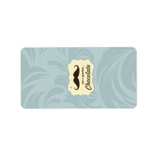 Etiqueta 1.25" x 2.75" Hershey's I Mustache you a Question