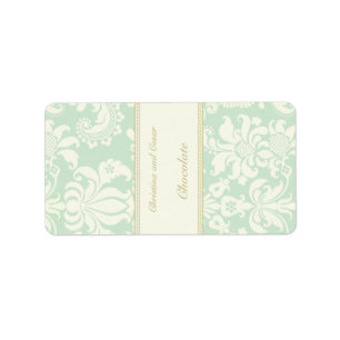 Etiqueta 1.25" x 2.75" Hershey's Miniature Damask Paris