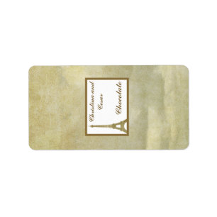 Etiqueta 1.25" x 2.75" Hershey's Miniature Vintage Paris