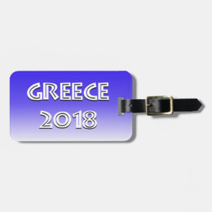 Etiqueta 2018 del equipaje de Grecia