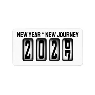 Etiqueta 2027 Odómetro Año Nuevo