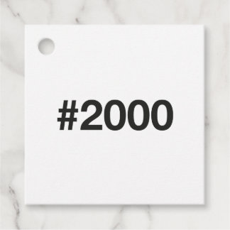 Etiqueta 25 aniversario de cumpleaños 2000