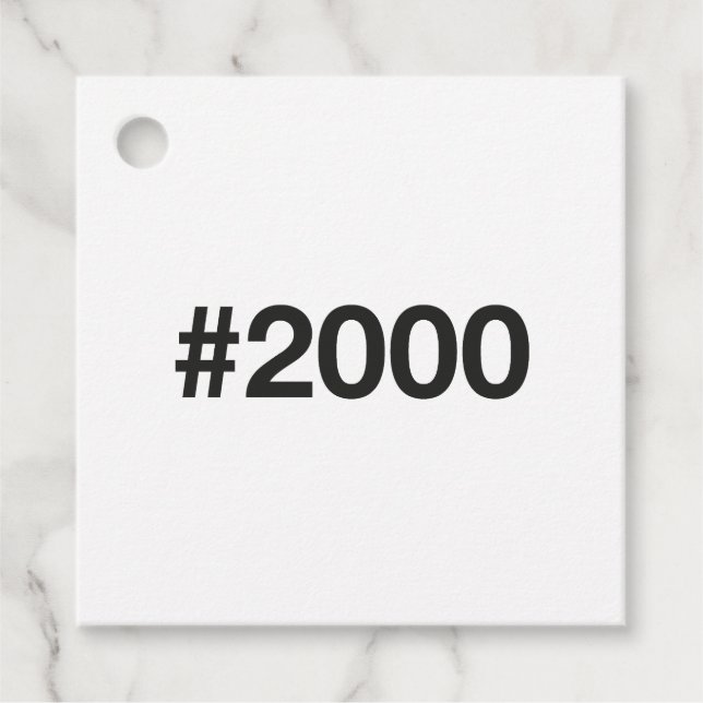 Etiqueta 25 aniversario de cumpleaños 2000 (Anverso)