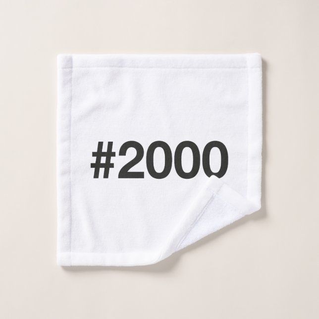 Etiqueta 25 aniversario de cumpleaños 2000 (Toallita)