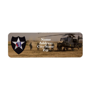 Etiqueta 2.º parche de veterinarios de la división de infan