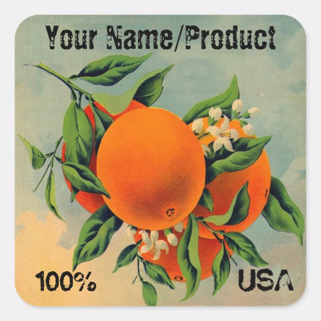 Etiqueta 2 Naranjas (Anverso)