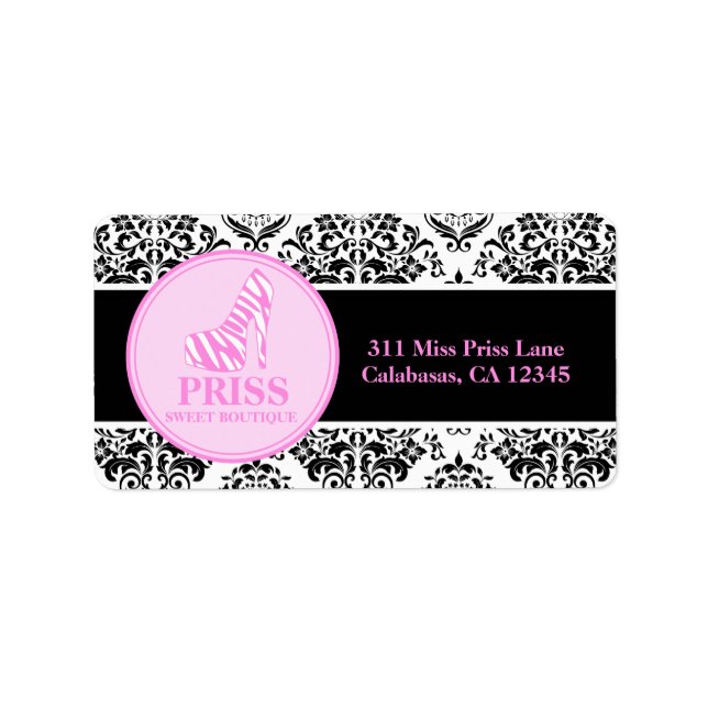 Etiqueta 311 Miss Priss Zebra Heel (Frente)