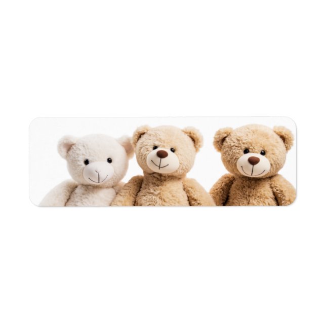 Etiqueta 3 ositos de peluche  (Frente)