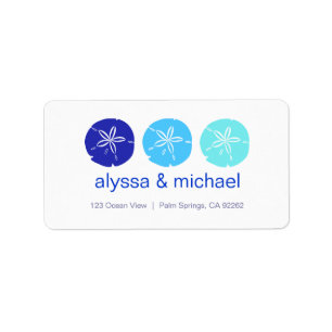 Etiqueta 3BlueSandDollars, alyssa y michael, 123 Oce...