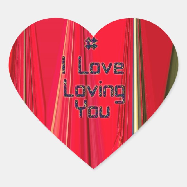 Etiqueta 3D Hermosa que me encanta amarte (Anverso)