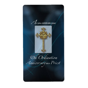 Etiqueta 50° aniversario de la Ordenación Jubilar del Sacer