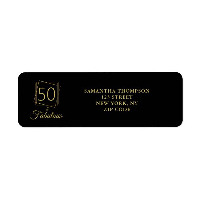 Etiqueta 50 y el fabuloso oro (Frente)
