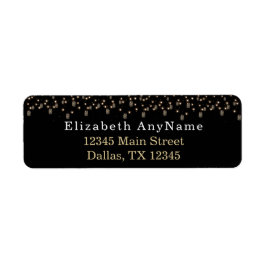 Etiqueta 50 y Fabulous Black with String Lights