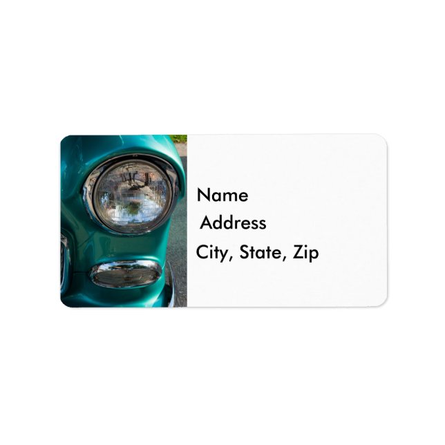 Etiqueta 55 Chevy Headlight (Frente)