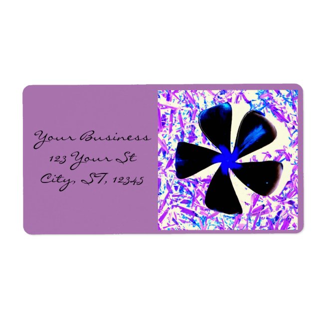 Etiqueta 5 Flor de molinillo petal Thunder_Cove (Frente)