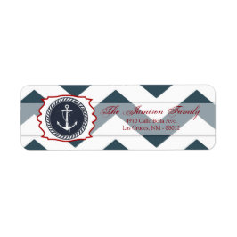 Etiqueta .75"x2.25" Dirección de devolución Compass de ancl