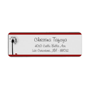 Etiqueta .75" x 2.25" Dirección de devolución Lady Bug en D