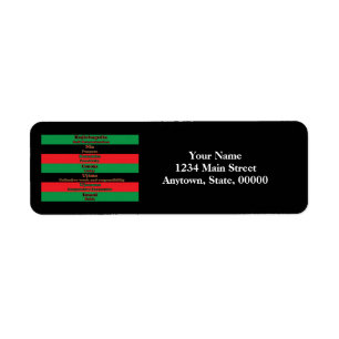 Etiqueta 7 Principios de Kwanzaa