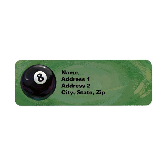 Etiqueta 8 Ball (Frente)