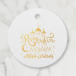 Etiqueta a favor del Relieve metalizado Ramadan Mu