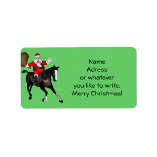 Etiqueta A Santa Claus le encantan los caballos negros