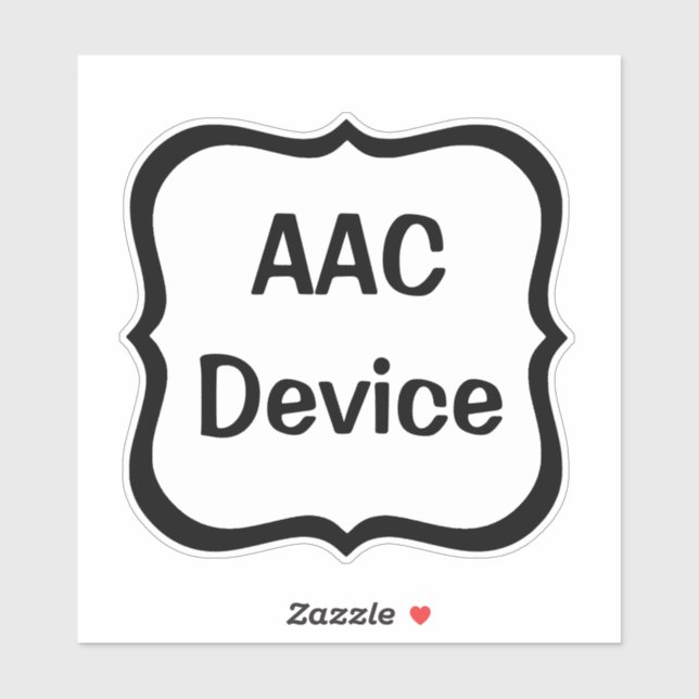 etiqueta AAC negra (Hoja)