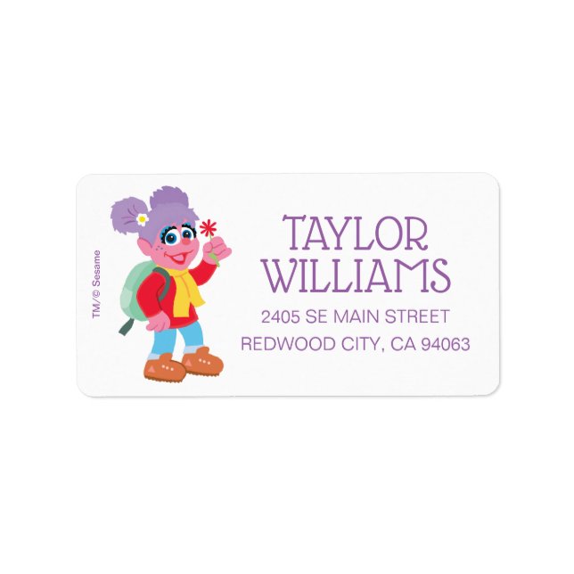 Etiqueta Abby Cadabby Senking (Frente)