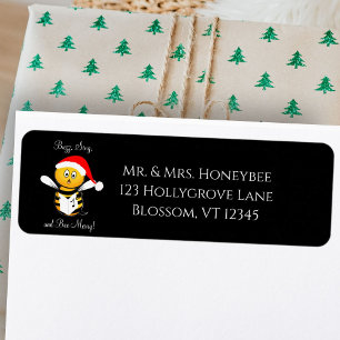 Etiqueta Abeja de Navidad Abeja Cantarina ¡Alegre! Direcció