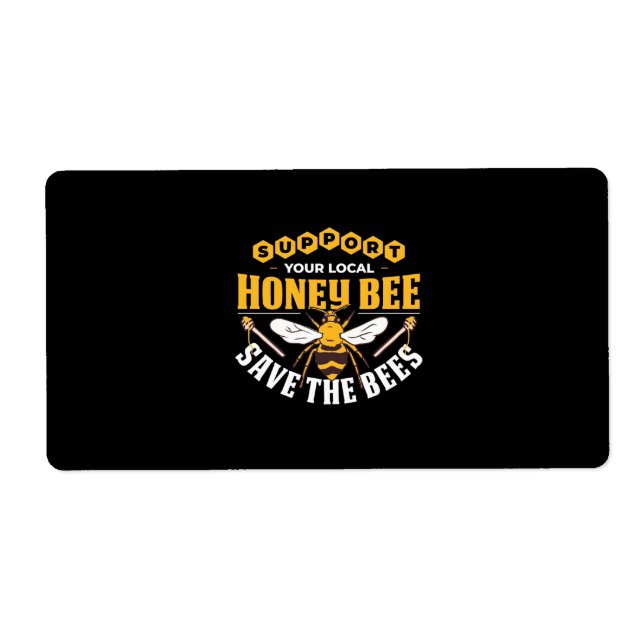 Etiqueta Abeja Salva A Las Abejas (Frente)