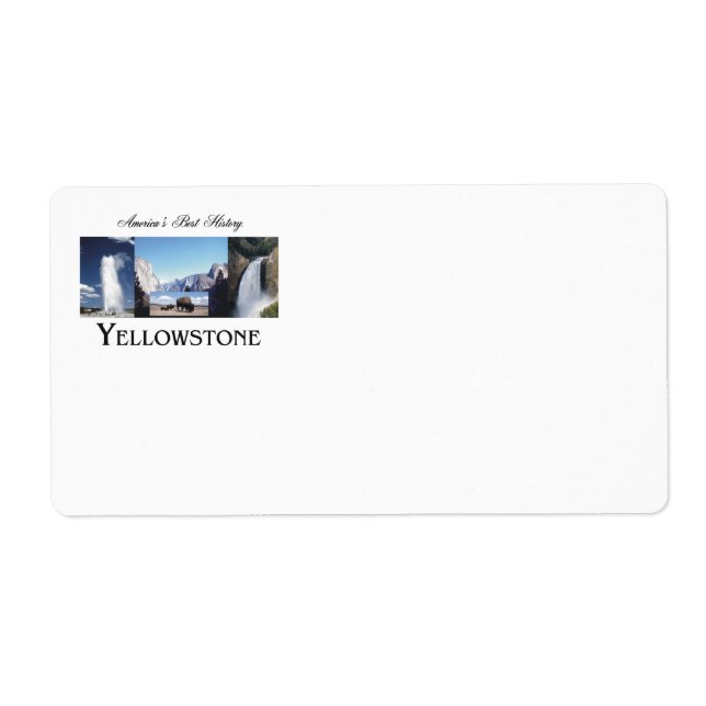 Etiqueta ABH Yellowstone (Frente)