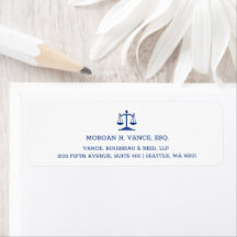 Abogado Escalas de Justicia Azul Marino Personaliz